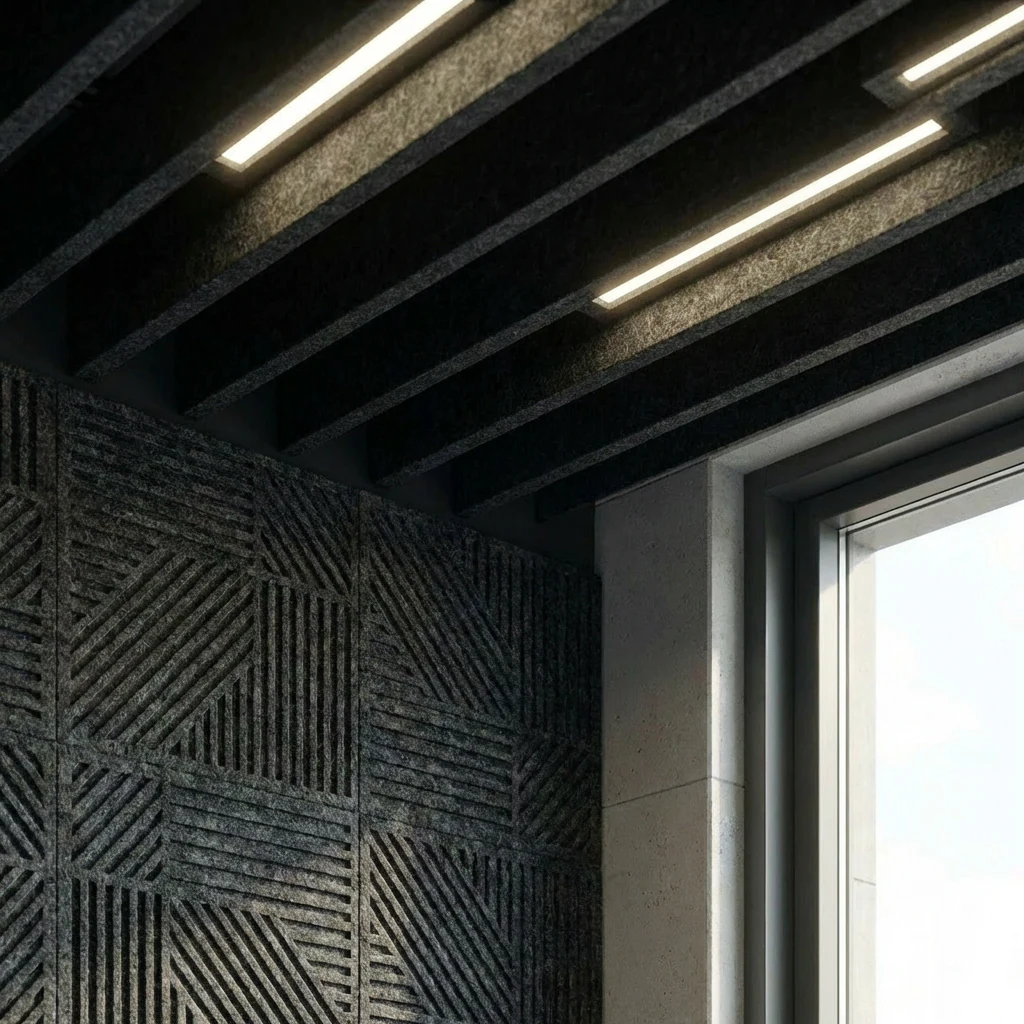 Vertical acoustic baffles